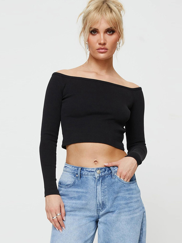 Blair Open Back Long Sleeve Top  |  Womens T‑Shirts, Tops & Polos Clothing black