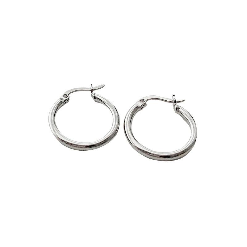 Large Hoop Earring  |  Womens Jewelry Accessories gold plated tubular