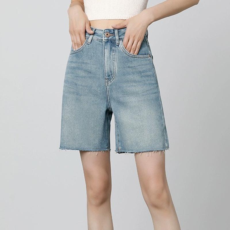 Lyocell Wide Denim Jort  |  Womens Pants, Shorts Clothing coast blue